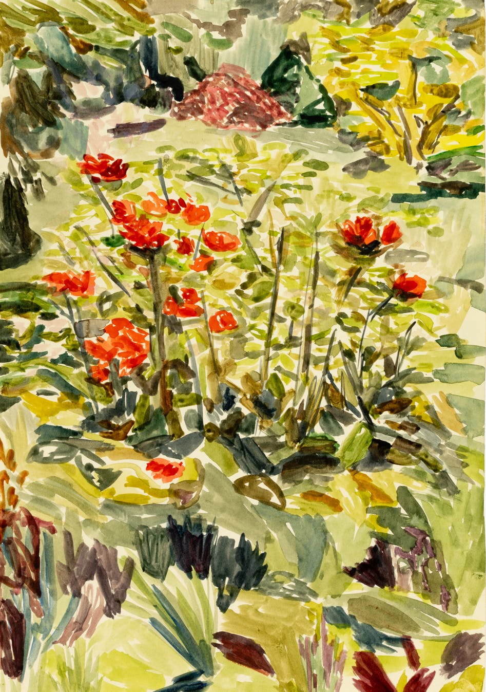 Cemetry Garden, 2019. Watercolour on paper, 21 x 29.5cm
