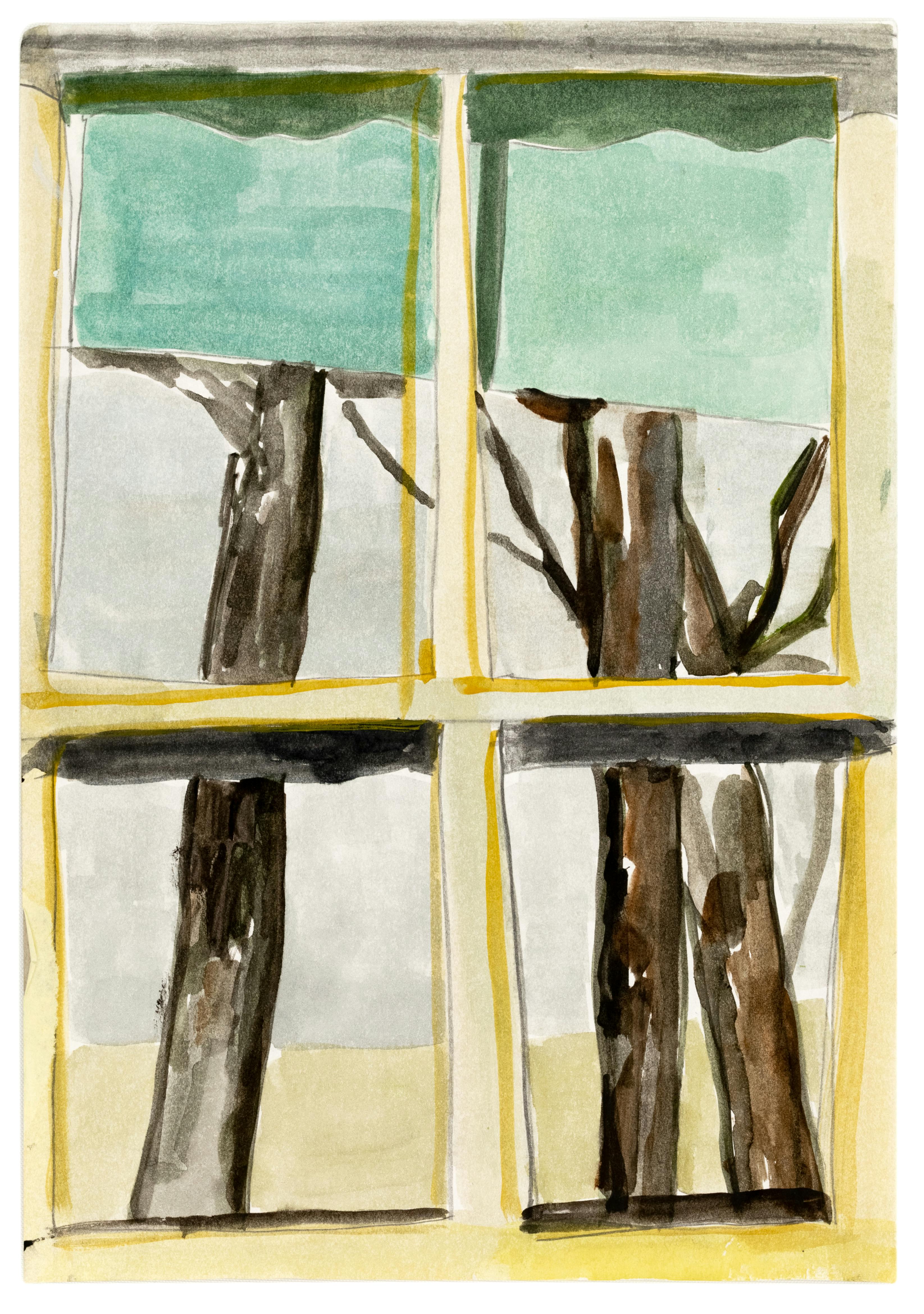 Window II (Scotland), 2018. Watercolour on paper, 21 x 29.5cm