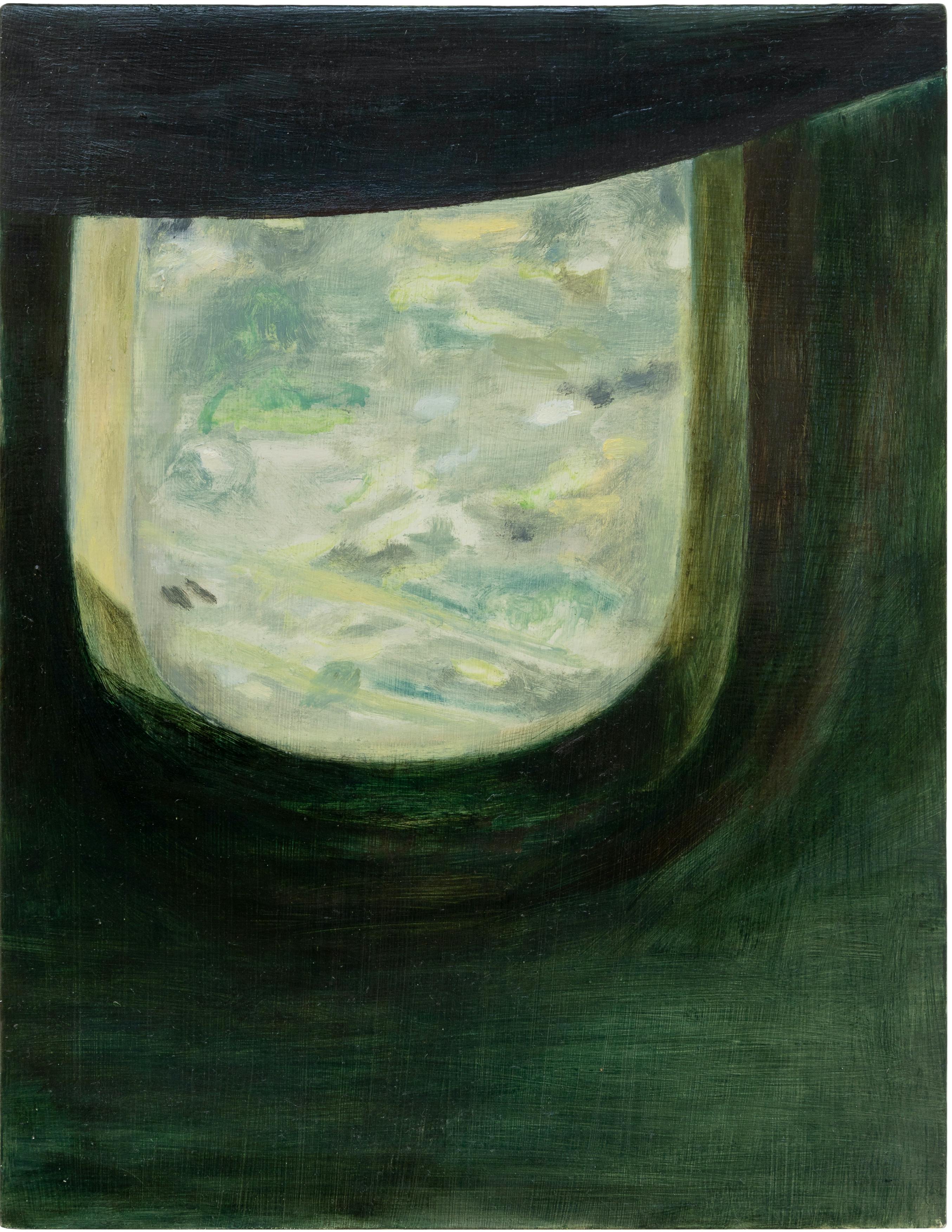View from the Plane, 2020. Oil on board, 18 x 23.5cm